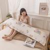 Double Long Pillow Cover with Washed Cotton 1.2M 1.5M 1.8M Couple Extended Envelope Cover (Without Pillow Core)