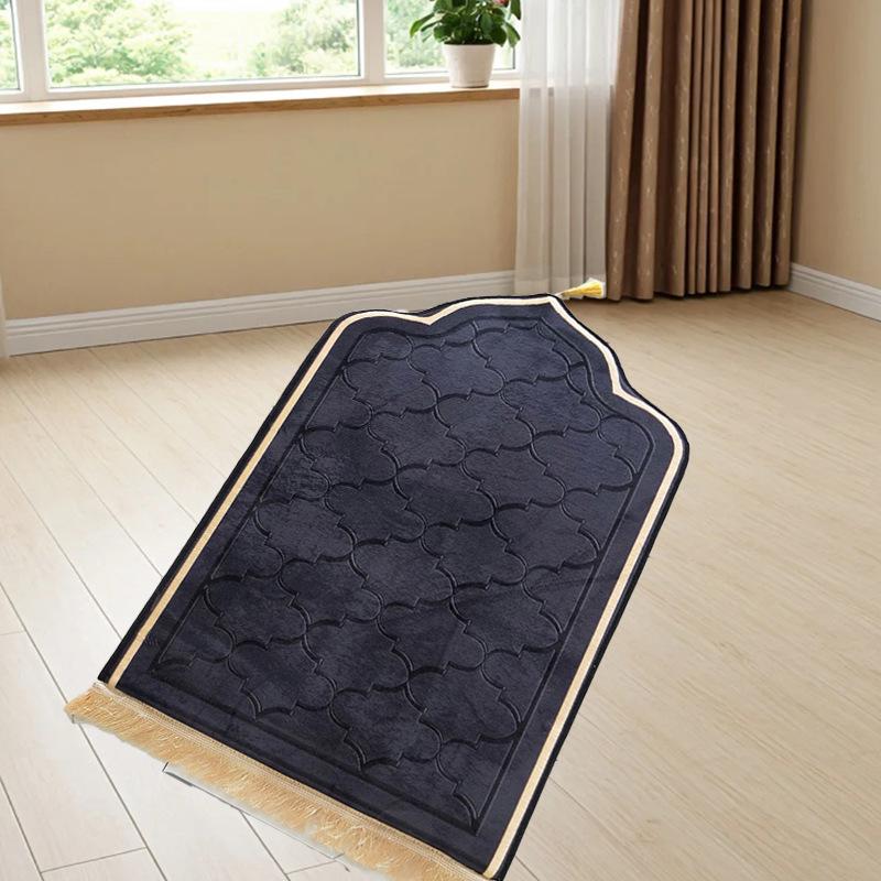 Cross-border Irregular Prayer Flannel Thick Short Pile Gift Sponge-Printed Carpet