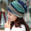 Korean Version Hedging Cap Multifunction Casual Stripe Print Turban Hat Hat