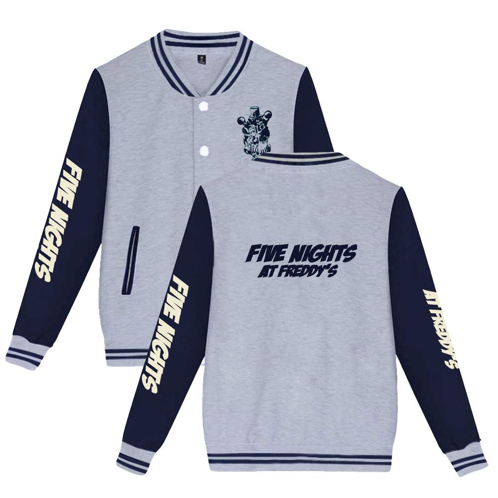 Куртка-бомбер Five Nights At Freddy's для женщин и мужчин, модная бейсбольная куртка в стиле Харадзюку, женская уличная одежда, весенне-осенняя верхняя одежда-бомбер