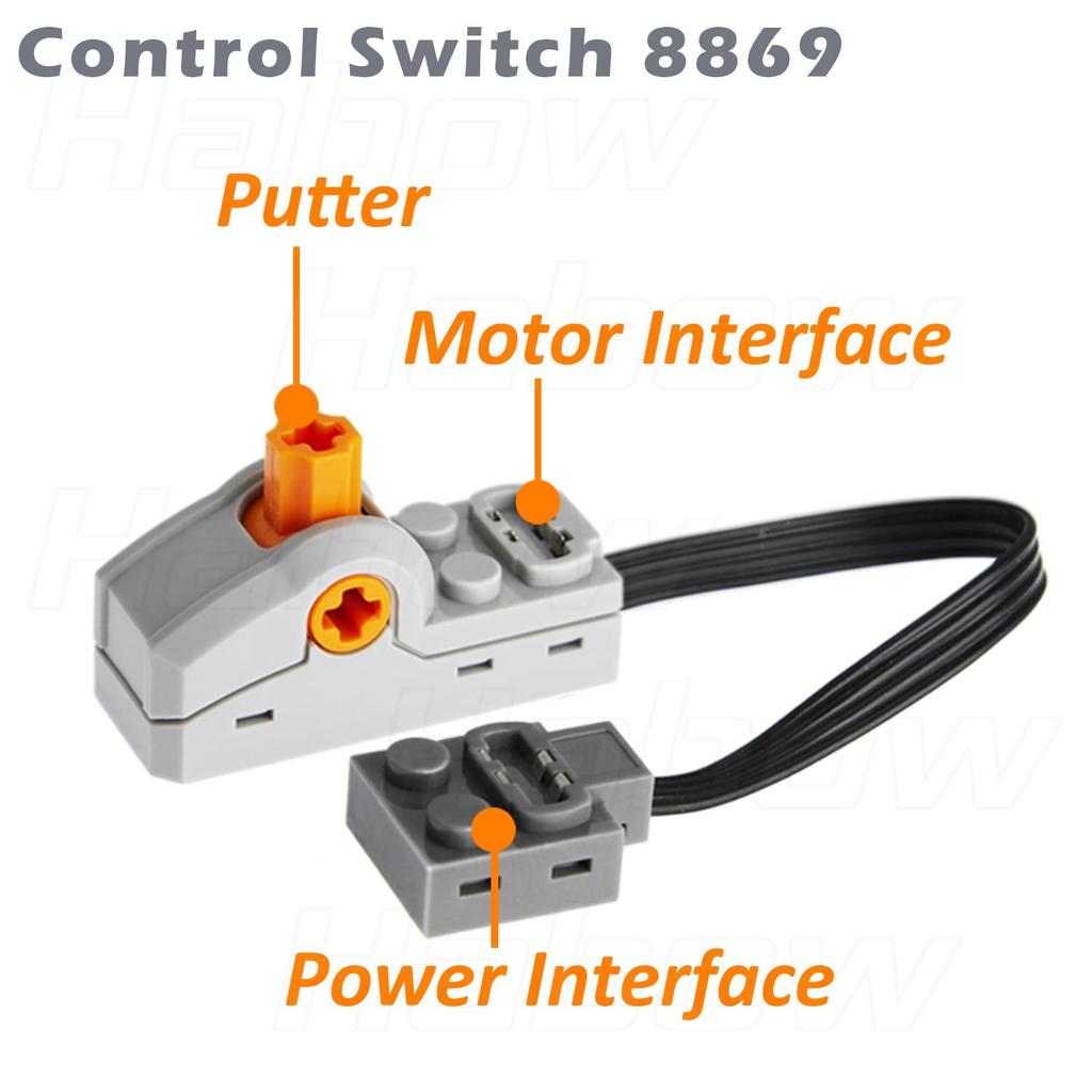 Habow Technic Power Function Управление Совместимо с Мотором Lego MOC Технические Детали Переключатель-8869 (Набор из 3 предметов)