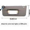 NHILES Left Driver Side Sun Visor Compatible With Honda Accord 2008 2009 2010 2011 2012 2013 2014 2015 2016 2017 With Light Replaces #