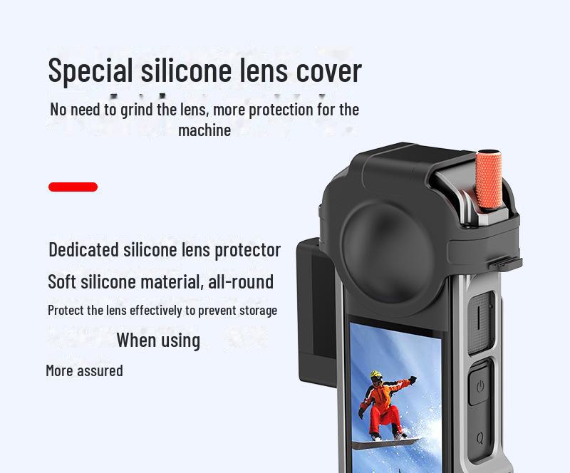 Магнитный теплоотводящий кожух из алюминиевого сплава для спортивной камеры Insta360 X4