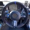 Black Suede Leather Blue Marker Steering Wheel Covers for BMW M2 M3 F80 F82 M4 M5 F12 F13 M6 F85 F87 X5 X6 F33 F30 M Sport