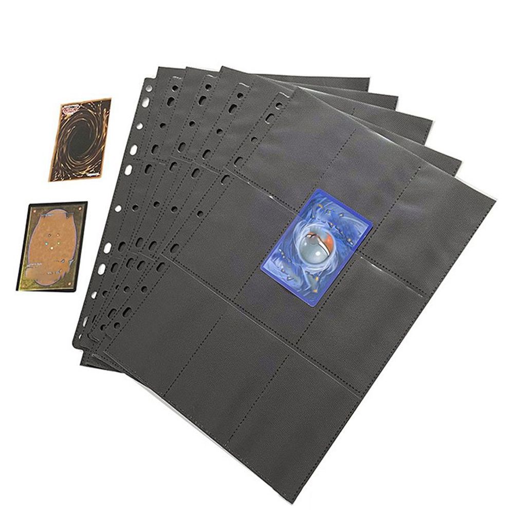 Album Collection Card Organizer Card Album Inner Page Loose-leaf Inners Black Storage Page