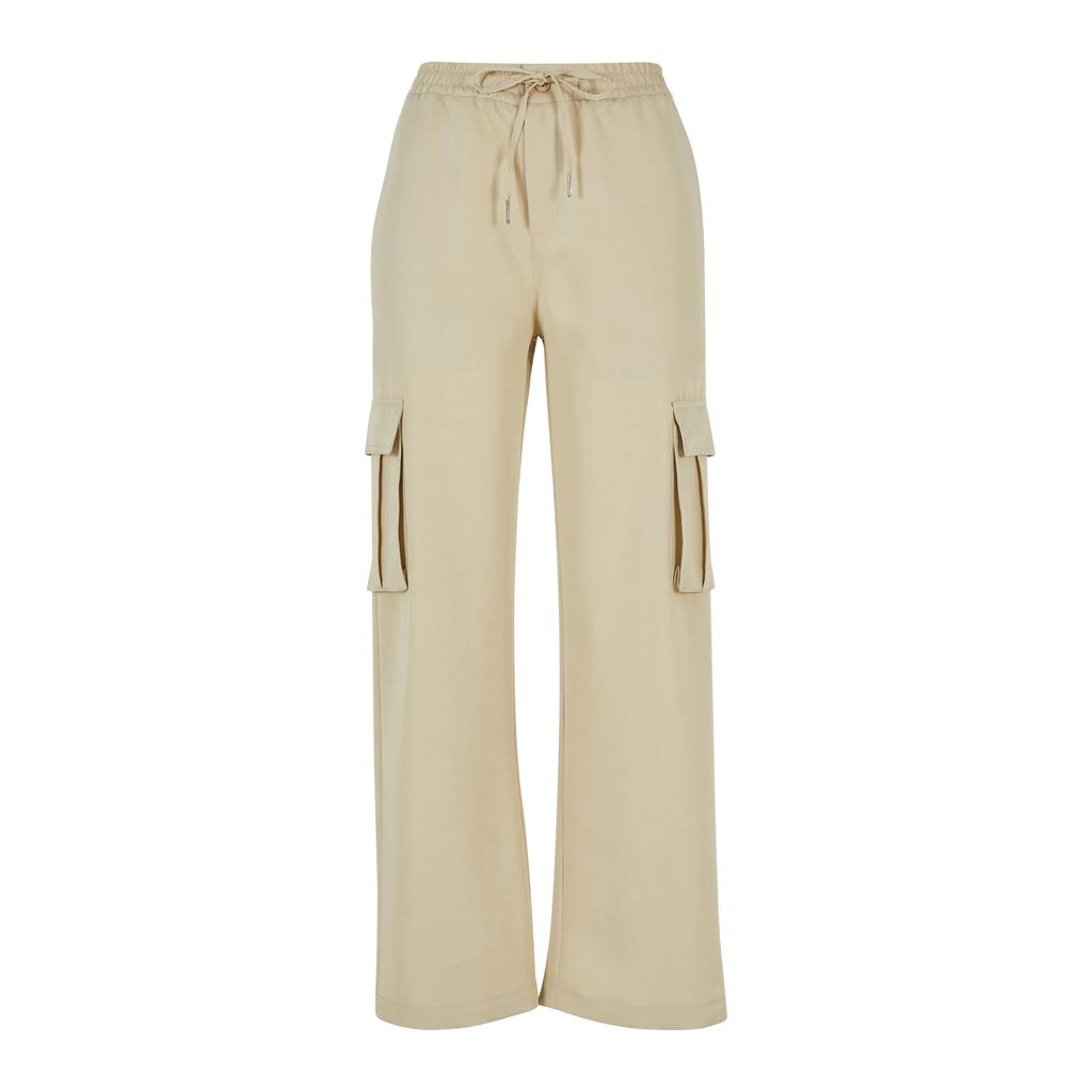 Urban Classics Womens/Ladies Viscose Straight Leg Cargo Trousers