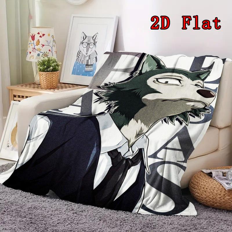 Beastars 2D Flat Pattern Flannel Blanket High quality All Seasons Warmth and Comfort Perfect for Christmas Gifts.PMT0914050