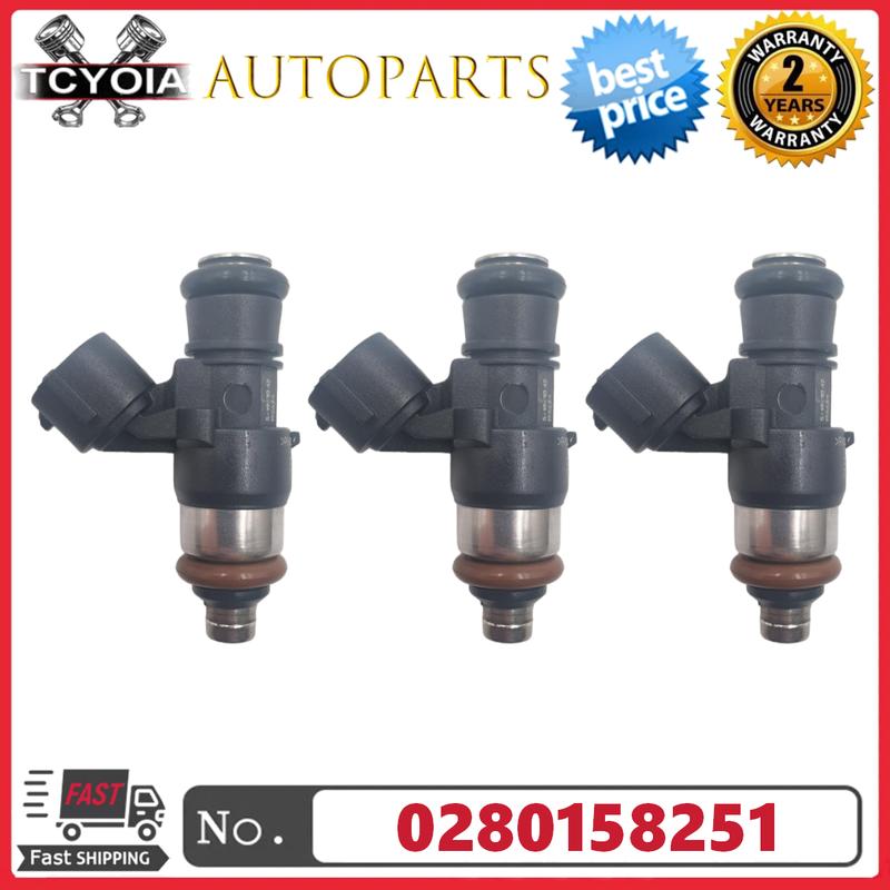3pcs/lot Fuel Injectors 0280158251 04C906031D For SEAT Ibiza IV Mii SKODA Citigo VW Load Up 2011-2020 1.0L