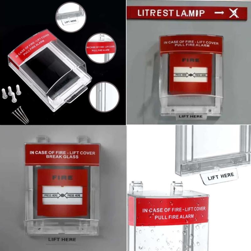 Alarm Pull Station Covers Manual Call Point Protective Guard Clear Safe Guards For Fire Alarm Switches Enduring