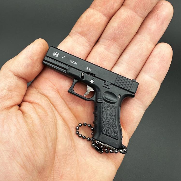 Мини игрушечный пистолет 1:3 G17 сплав пистолет модель разборный мини пистолет игрушка брелок сумка кулон ремесло для детей взрослых
