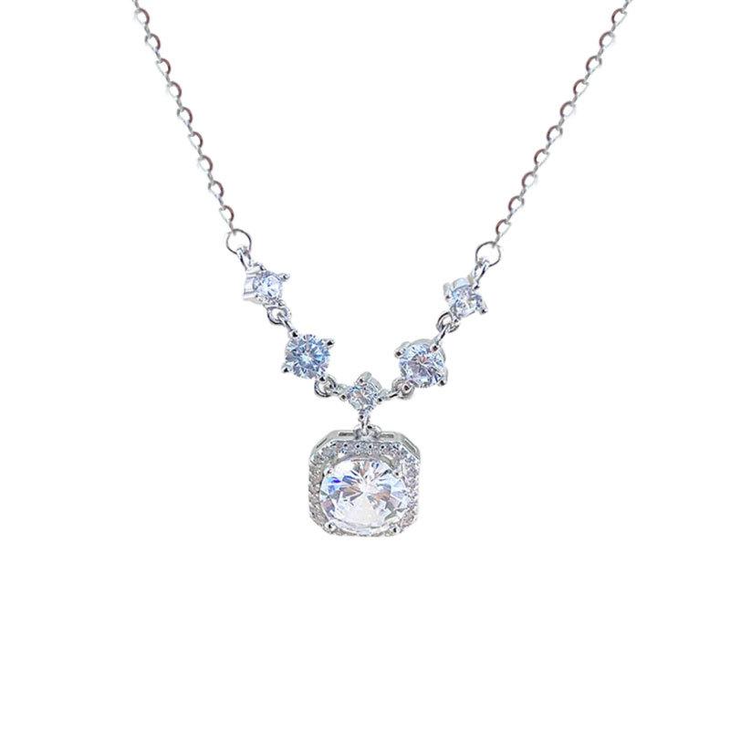 Квадратный дизайн ожерелья для тяжелой промышленности, изысканный, легкий, роскошный, высокого качества, элегантный, элегантный и элегантный для небольшого рынка