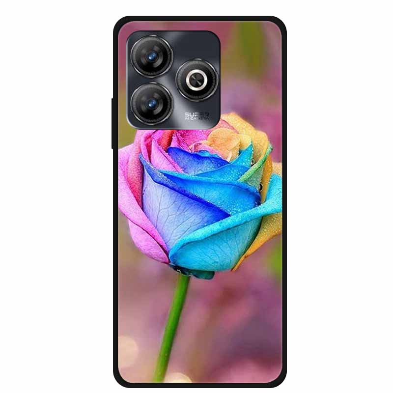 Phone Case For ZTE Blade A75 4G Back Cover Case Shockproof Black Silicone Soft Funda For ZTE Blade A75 4G Case A 75 6.6" Coque