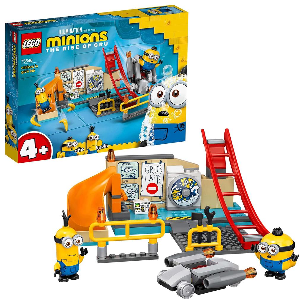 LEGO Minions Миньоны работают в лаборатории Грю 75546 Игрушечные блоки Подарок для мальчиков и девочек от 4 лет