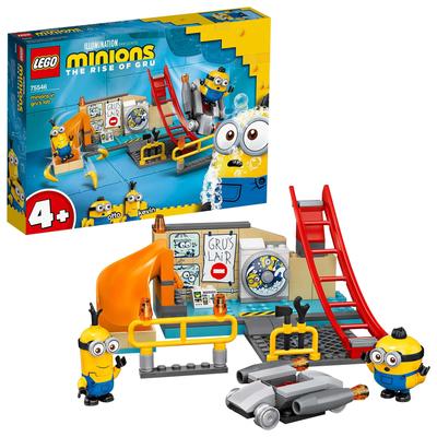 LEGO Minions Миньоны работают в лаборатории Грю 75546 Игрушечные блоки Подарок для мальчиков и девочек от 4 лет