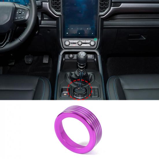 Фиолетовое сплавное кольцо-крышка для регулировки режима DRIVE MODE для Ford Ranger -2024