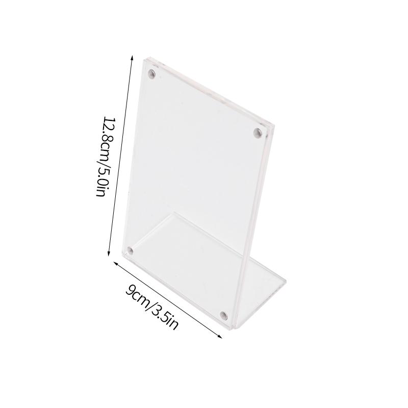 Прозрачная акриловая фоторамка магнитная двухсторонняя фоторамка Kpop держатель для фотокарточек альбом постер тег дисплей стенд настольный