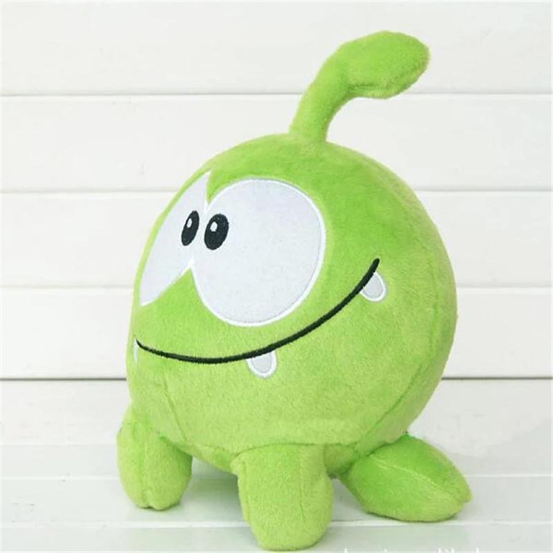 20 см мультфильм перерезать веревку Om Nom лягушка чучела животных плюшевые игрушки детские игрушки детская коллекция подарок