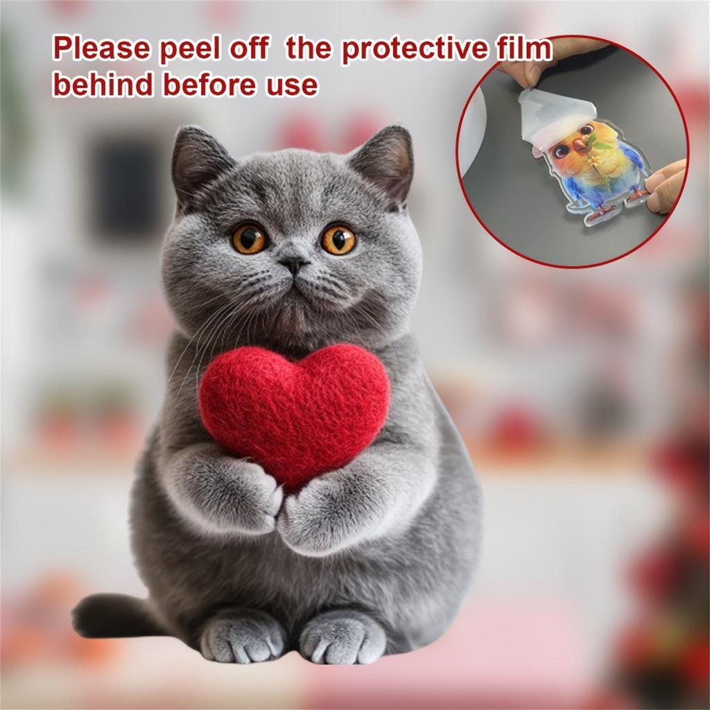 Милый кот Акриловый 2D Плоский Подвесной Кулон, Подвесные Украшения, Интерьер Автомобиля, Украшение Брелока