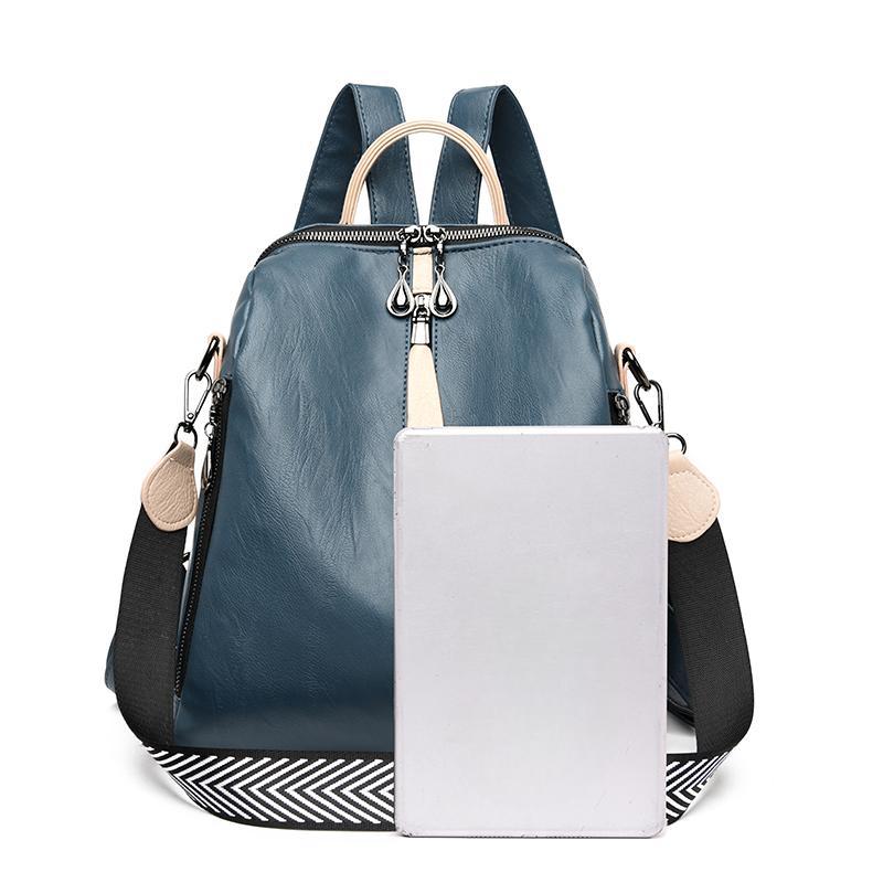 Модный рюкзак женский мягкий кожаный рюкзак женский сумка на плечо дамский дорожный рюкзак большой емкости для девочек