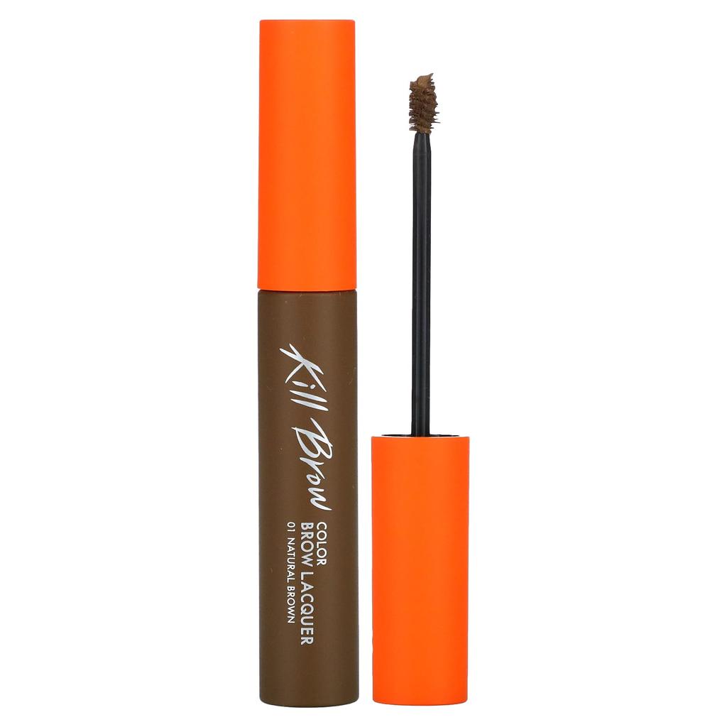 Kill Brow, Color Brow Lacquer, 01 Natural Brown, 6G(0.21Oz)
