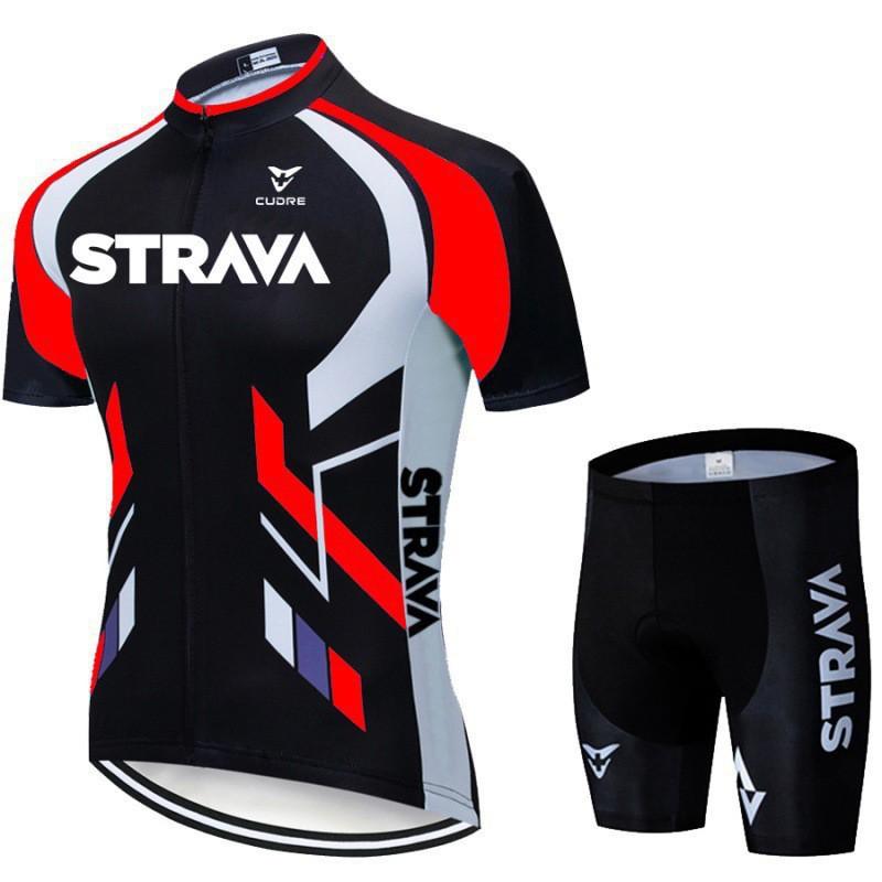 STRAVA Hot Cycling Suits Set Bib Team Edition Factory Drainable Design