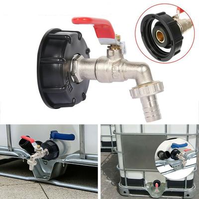 1/2'' 3/4'' Коннектор Адаптер крана для IBC-контейнера S60*6 Крупная резьба Кран Садовый кран Бытовой