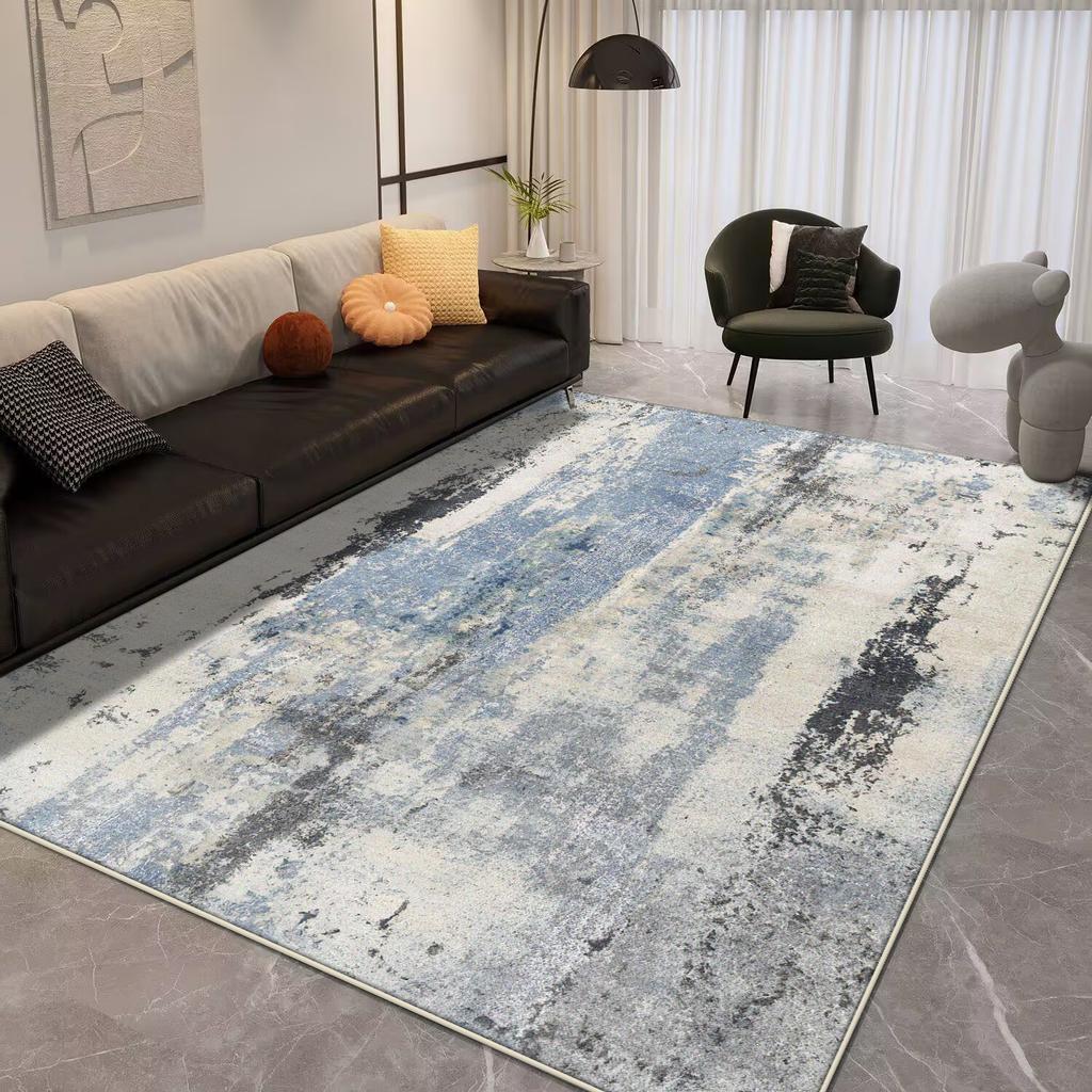 Light Luxury Splashing Ink Large Area Carpet Living Room Bedroom Decor Rugs Non-slip Floor Mat Lounge Rug Hotel Lobby Carpets