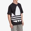 adidas Мужская футболка adidas Originals с большим трилистником, свободного кроя, черная FM9904