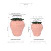 Cute Strawberry Ceramic Storage Jar Set - Multi-Size Pink & Red Canisters for Kitchen Storage, Tea, Snacks, Home Decor Gift
