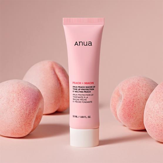 Anua Персиковый ниацин УФ-тоник Защита (1 + 1) SPF 50+ PA++++ 50 мл*2 шт.