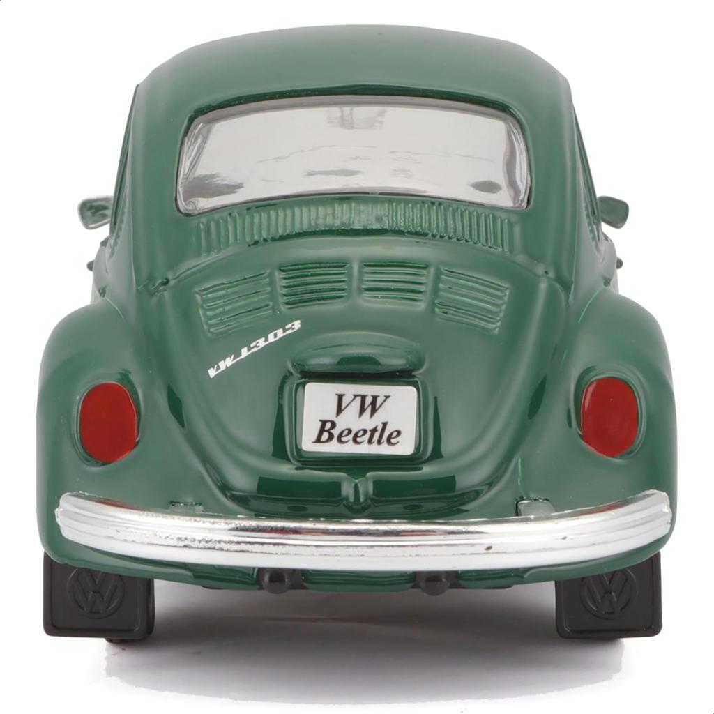 Maisto Scale Diecast Volkswagen Beetle 1973 Finished 31926 GN 1/24 Green, Model,