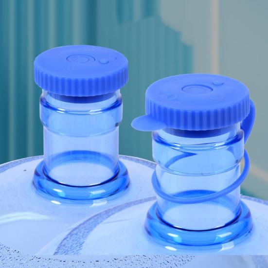 2Pcs 5 Gallon Water Jug Silicone Lid Food-Grade Bucket Cover BPA-Free Sealed Bucket Cap Easy Install Leak-Proof Replacement Cap