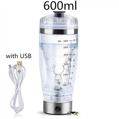 600ml Electric Cocktail Boston Shaker USB Automatic Protein Shaker Portable Movement Mixing Mixer Vortex Tornado My Water Bottle