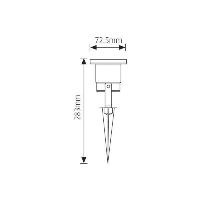 Spot COB LED à piquer orientable 5W IP65 3000K