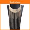 Fashionable Retro Multi Layer Tassel Design Women Metal Necklace For Sweaters