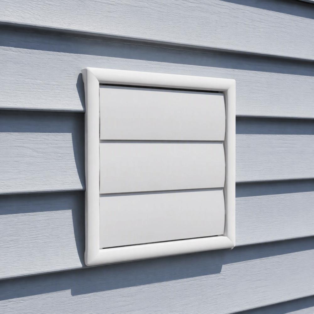 With Net Air Vent Grille 6 Inch Louvered Vent Cover New Wall Duct Ventilation Grill Wall Mount