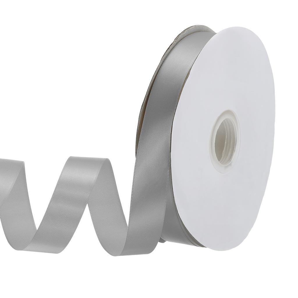 Односторонняя репсовая лента Полиэстеровая атласная лента Однотонная тканевая лента для рукоделия Свадебная вечеринка Упаковка подарков 1"x100 ярдов