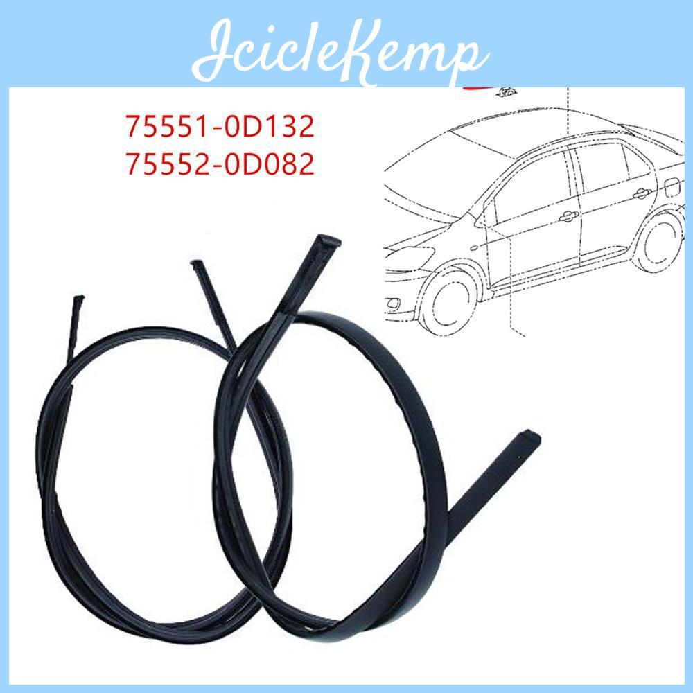 Roof Finish 2pcs Side Drip Moulding For Toyota Yaris Hatchback 20142018 755520d082 755510d132