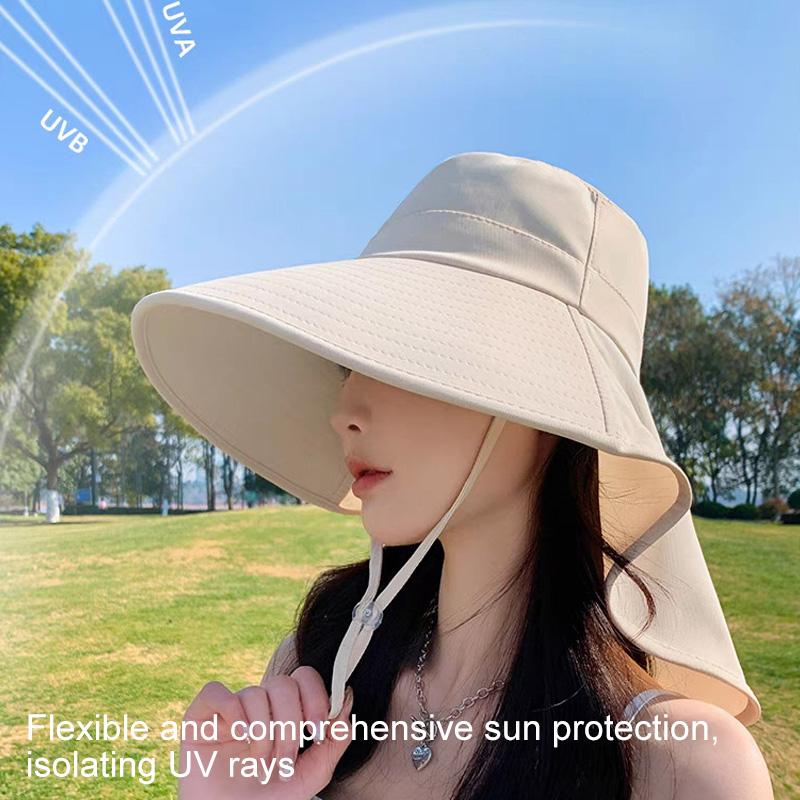 1 шт. Шаль с большими полями, дышащая шляпа, солнцезащитный козырек из полиэстера, ветрозащитная шляпа, защита от солнца, многоцветная