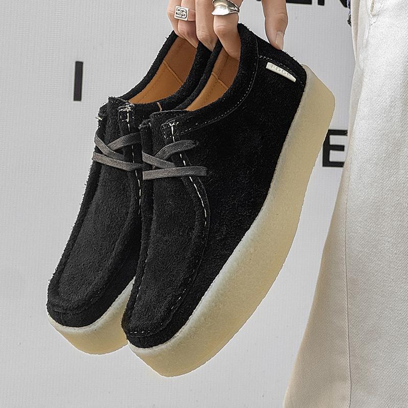 Модная Стильная Тренд Мужская Формальная Кожаная Обувь Толстая Подошва Повседневная Обувь Деловая Обувь Нескользящая Обувь для Ходьбы Модные Мужские Кроссовки