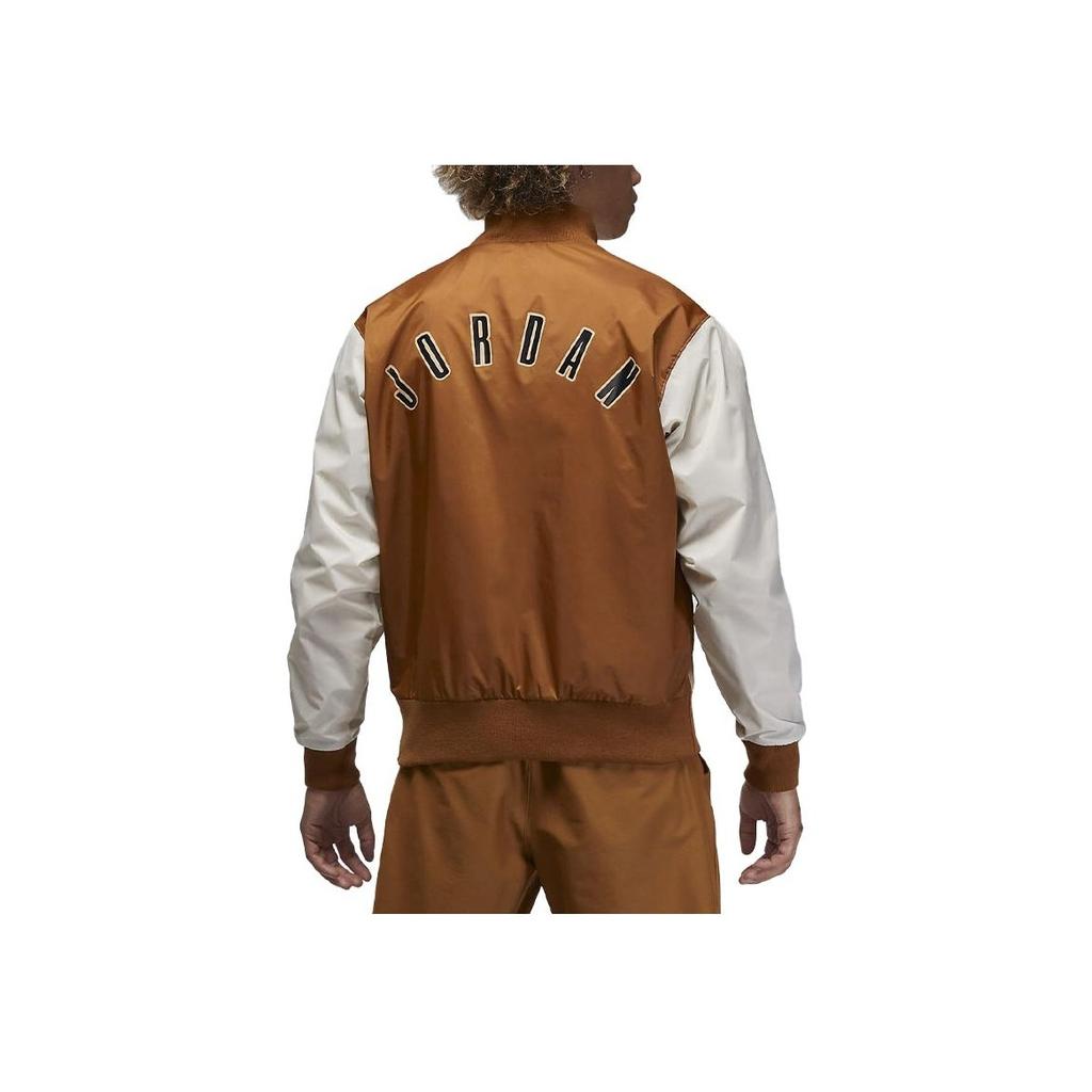 Jordan Flight MVP Повседневная куртка с логотипом и цветными блоками Мужская куртка Светло-британско-коричневый FB7033-281