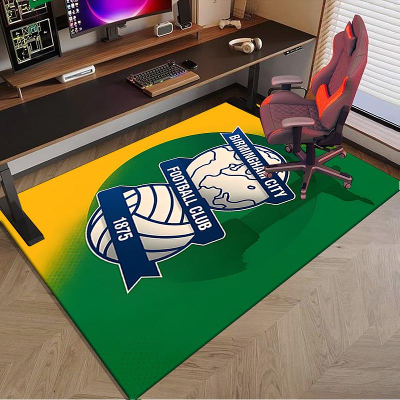 Birming-ham Football Club Printed Area Rug for Office, Chair Rug, Decorative Carpet Floor Mat, Large Size Fan gifts Christmas gifts