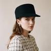 Elegant Fedora Hat British Style Wool Topper Hat Fashion Wool Equestrian Hat  Performances