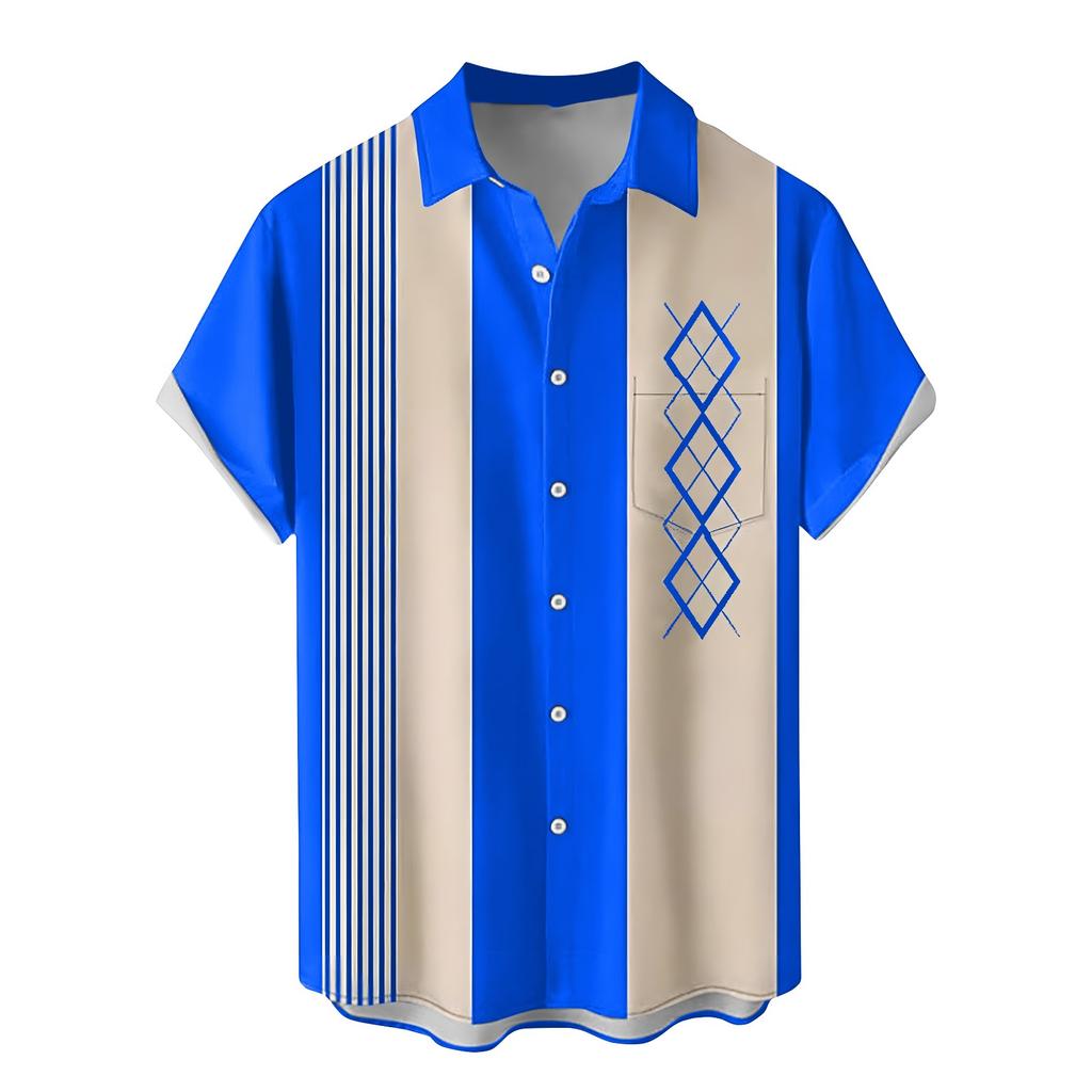 Мужские гавайские рубашки с короткими рукавами и пуговицами с принтом. Мужские повседневные модные рубашки с короткими рукавами.