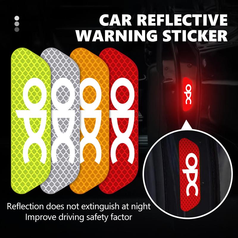 Car Door Reflective Protective Sticker Body Side Warning Strip Accessories For Opel Insignia Corsa Zafira Mokka Grandland MOVANO