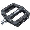 ROCKBROS Bicycle Pedals, Flat Pedals, Lightweight MTB Pedals, Road Bike, Nylon Fiber, Large Area, Anti-Slip, BMX 9/16" Left and Right Set (Black)