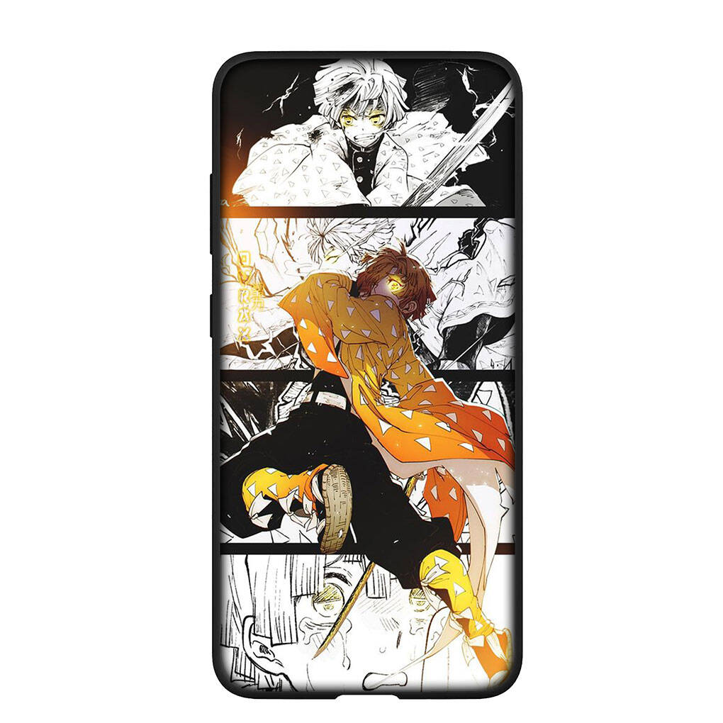 Phone Case for Samsung Galaxy S25 S23 S22 S24 Ultra FE A05 A06 A15 A16 A36 A37 A35 A54 A55 A56 A57 A25 A26 A53 A17 Demon Slayer Agatsuma Zenitsu Cover