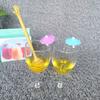6Pcs Wine Glass Markers Creative Shape Bright Color Reusable Widely Used Cocktail Champagne Glass Identification Label Tags ADM