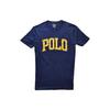 Polo Logo Print Crew Neck Short Sleeve Regular T-Shirt Men Tops Navy-Blue 710858957-002