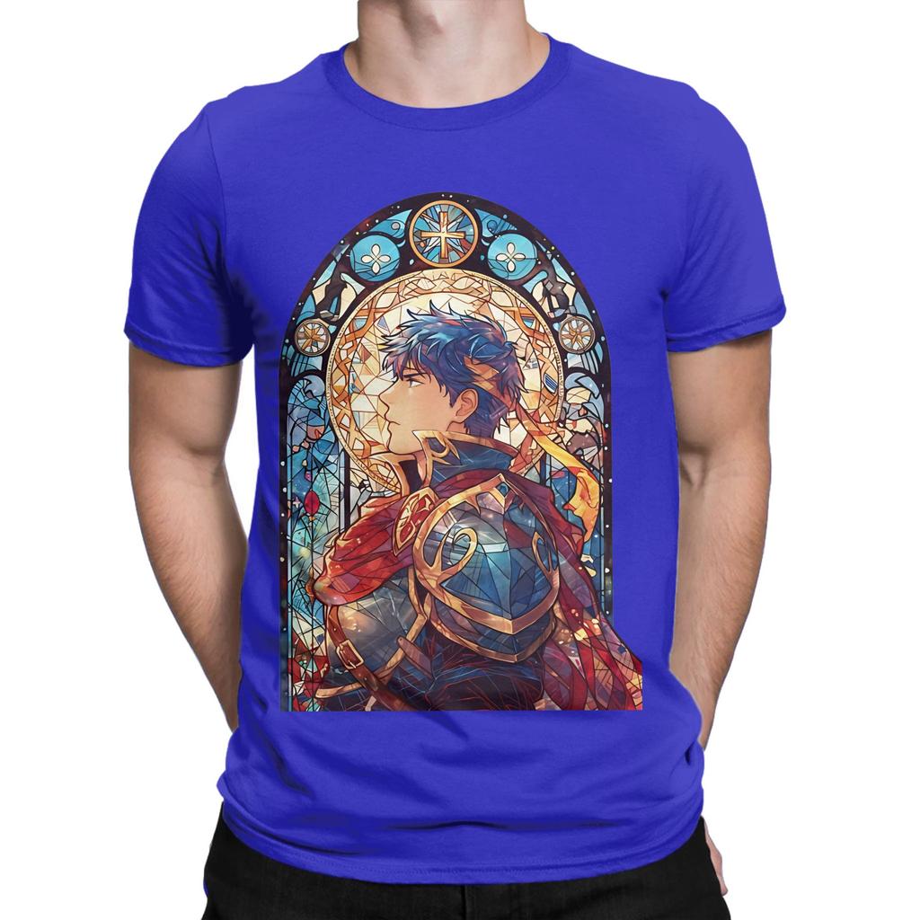 Fire Emblem Stained Glass Ike Novelty Graphic 100 Cotton TShirt Fire Emblem Tees Tops For Unisex